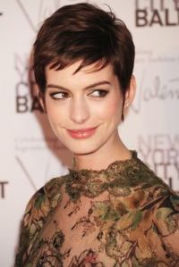 gloria anne hathaway short hair