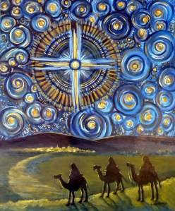 winter advent starry night