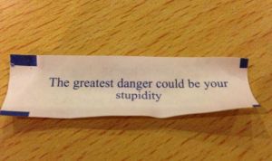 fortune cookie stupidity