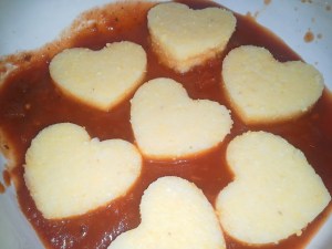Polenta hearts