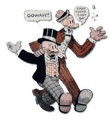 The mismatched duo Mutt and Jeff.