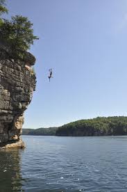 cliff jumping