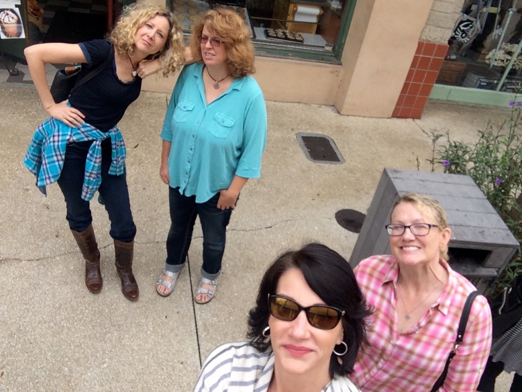 Four Sirens at the Other Words Conference 2016, from l-r, Lisa Lanser Rose, Katie Riegel, Suzannah Collins, and Ann LaBar